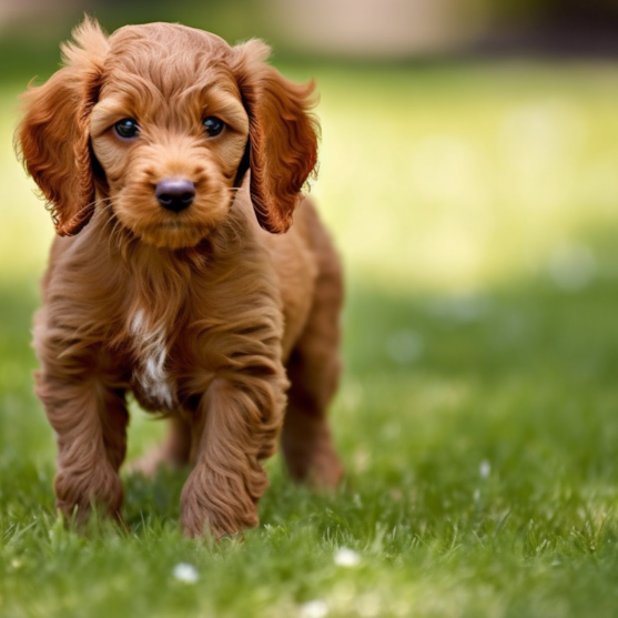 brown Mini Irish Doodle